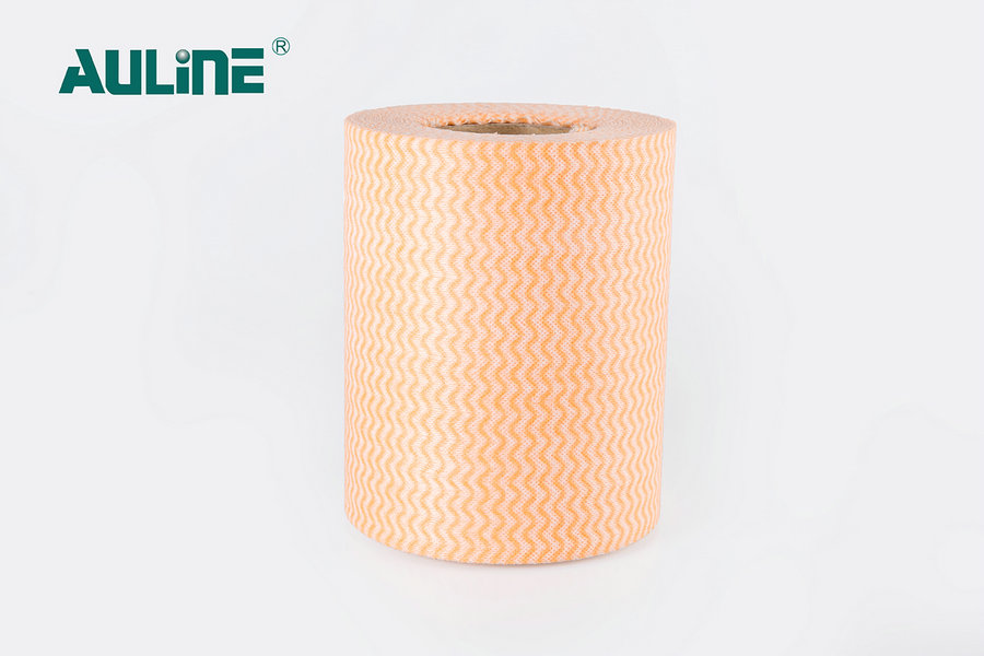 Under trykt træmasseserie af spunlace nonwoven orange